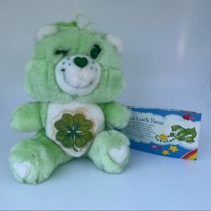 NWT Care Bear Good Luck Bear plush Kennar 1983 stuffed animal
